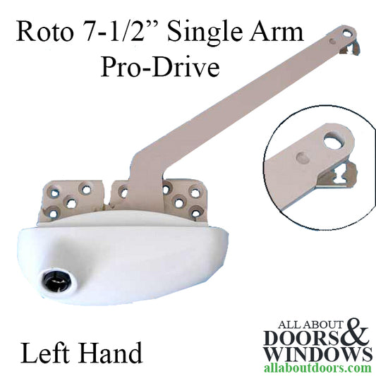 Roto 7-1/2" Single Arm, Pro Drive, Left Hand - Choose Color