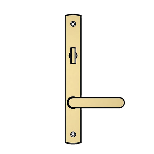 Truth Sentry Lock Handle Set, Contemporary, Decorative over Solid Brass, PVD Brass