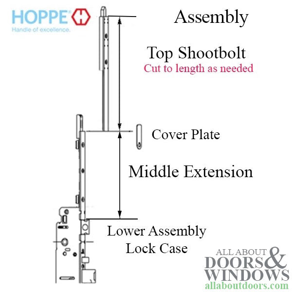 20mm Manual Top Extension Shootbolt, 21.65