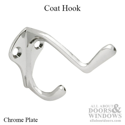 Coat Hook - Chrome Plated - Coat Hook - Chrome Plated