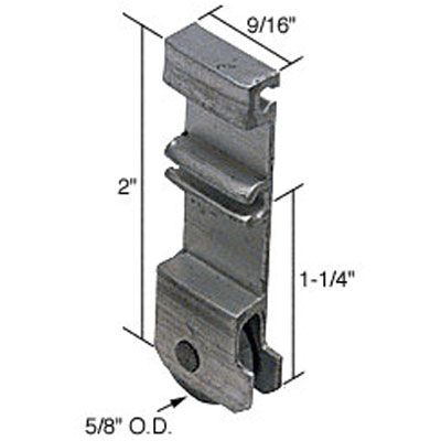 Roller Assembly (Flat) - Sliding Windows, Vertical Rail - Aluminum / Steel Ball Bearing - Roller Assembly (Flat) - Sliding Windows, Vertical Rail - Aluminum / Steel Ball Bearing