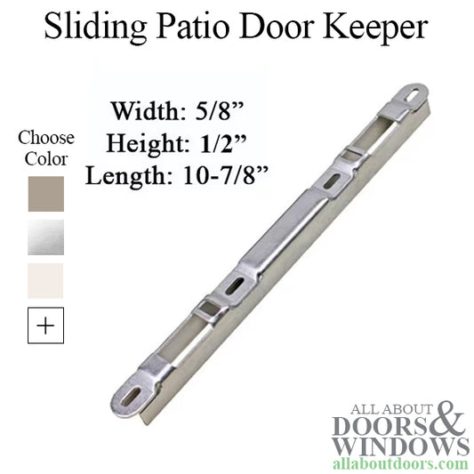 Sliding Patio Door Keeper Narrow Raised Dual Point Lock