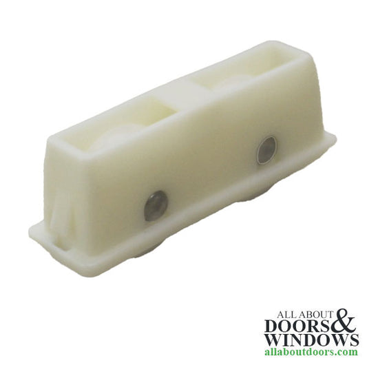 Jeld-Wen  Tandem snap in window roller 3/4 diameter grooved nylon wheel