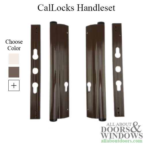 CalLocks Patio Door Handle 9 11/16 Inch Screw Hole Spacing - CalLocks Patio Door Handle 9 11/16 Inch Screw Hole Spacing