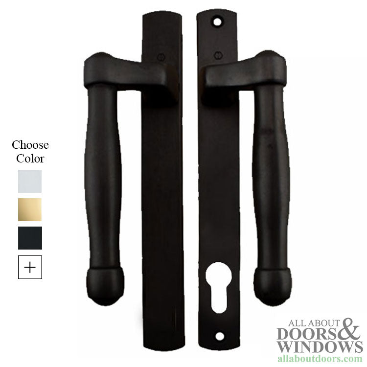 Hoppe Sliding Patio Door Handle Set with L Shape Handle Active Non Keyed - Hoppe Sliding Patio Door Handle Set with L Shape Handle Active Non Keyed