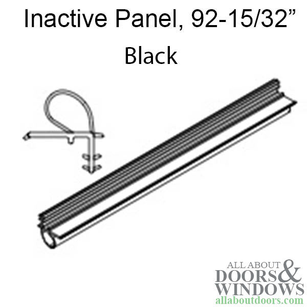 Marvin Inactive Panel V780 Stile Weatherstrip, 92-15/32′′ - Black - Marvin Inactive Panel V780 Stile Weatherstrip, 92-15/32′′ - Black