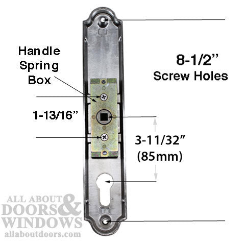 Discontinued Active or Inactive MP Lock Trim 85mm PZ,  55T/10 Euro Cylinder - Satin Nickel - Discontinued Active or Inactive MP Lock Trim 85mm PZ,  55T/10 Euro Cylinder - Satin Nickel