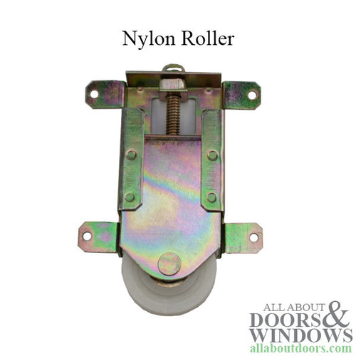 Mirror closet door roller 1-1/2 Nylon concave wheel -Discontinued - Mirror closet door roller 1-1/2 Nylon concave wheel -Discontinued