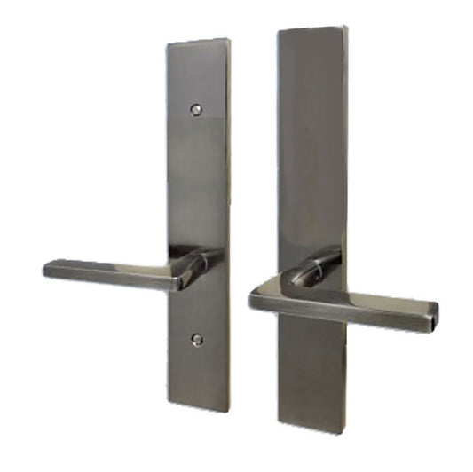 G-U Roma Handle with 55 mm Plate, Dummy with Fixed Handles, Solid Brass  -  Choose Color