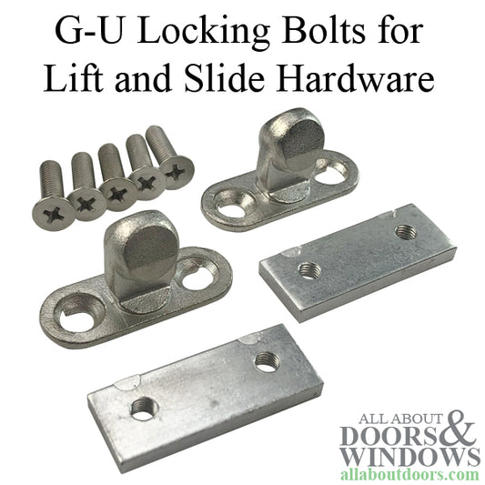 G-U Locking Bolts 2/14, for Lift and Slide Hardware