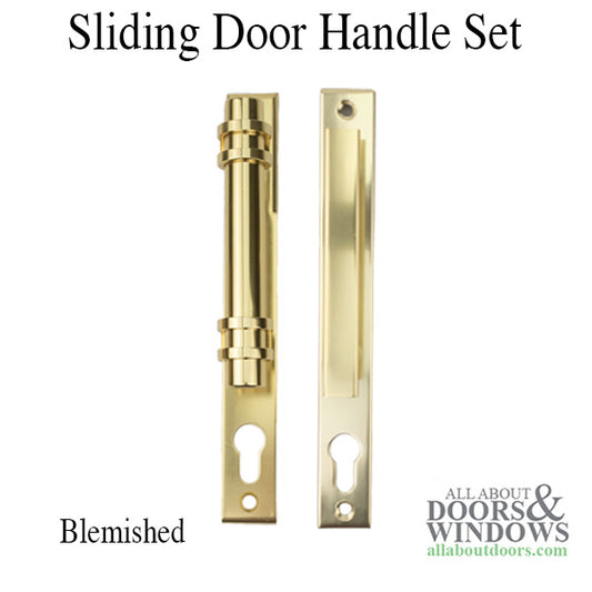 GLW Patio Door Handle, Disc. Old Style - Plated Brass - Blemished