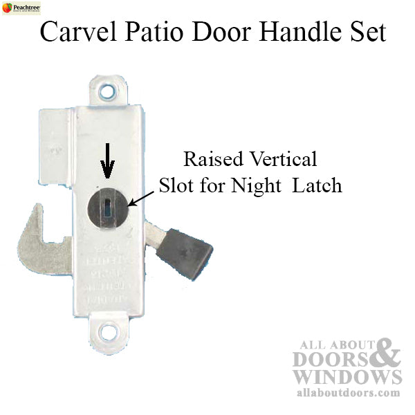 Peachtree Handle Carvel Patio Door Black - Peachtree Handle Carvel Patio Door Black