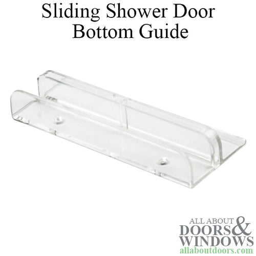 Guide, 9/16 Opening, International Sliding Shower Door Bottom - Nylon - Guide, 9/16 Opening, International Sliding Shower Door Bottom - Nylon