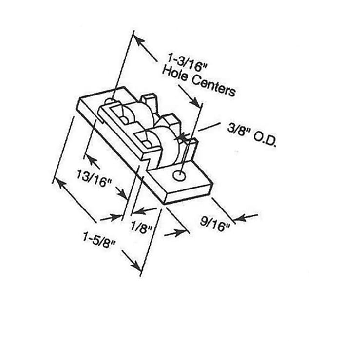 Roller Assembly,  3/8 Dia. Metal  Roller - Roller Assembly,  3/8 Dia. Metal  Roller