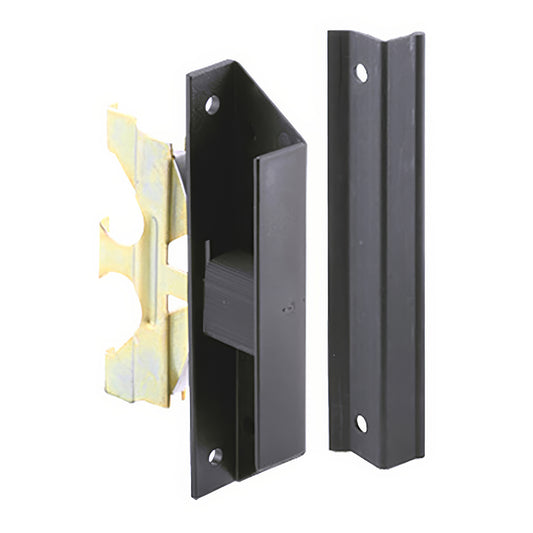 Non-Handed Latch & Pull for Sliding Screen Door - Black Finish