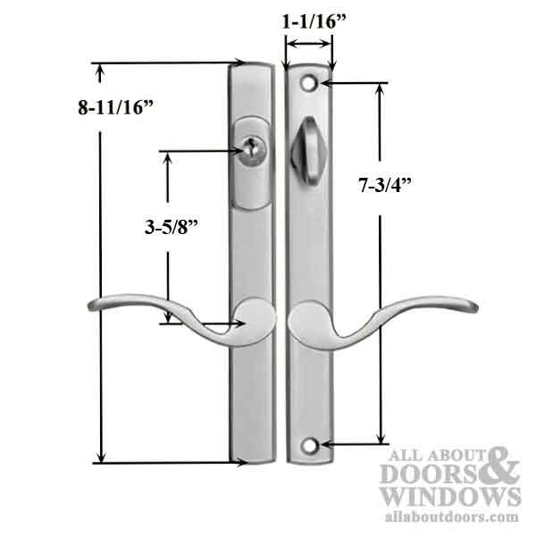 Active Keyed Multipoint Lock Door Handles for Swing Door - Active Keyed Multipoint Lock Door Handles for Swing Door