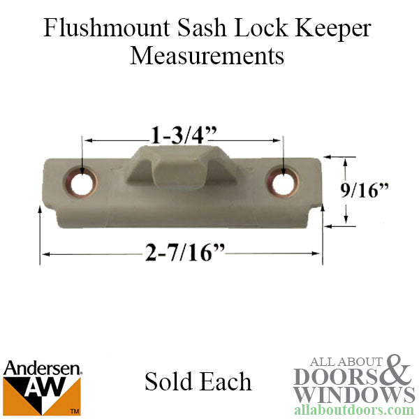 Andersen Keeper, sash Lock, E-Z Casement - Andersen Keeper, sash Lock, E-Z Casement