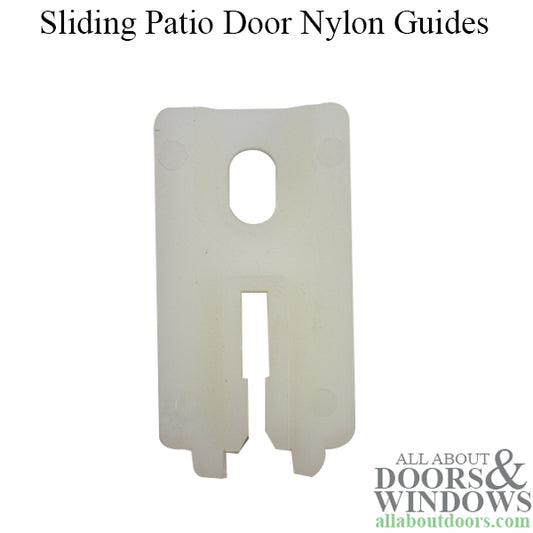 Guide, 1-5/16" x 27/32" Nylon, Sliding Glass Door