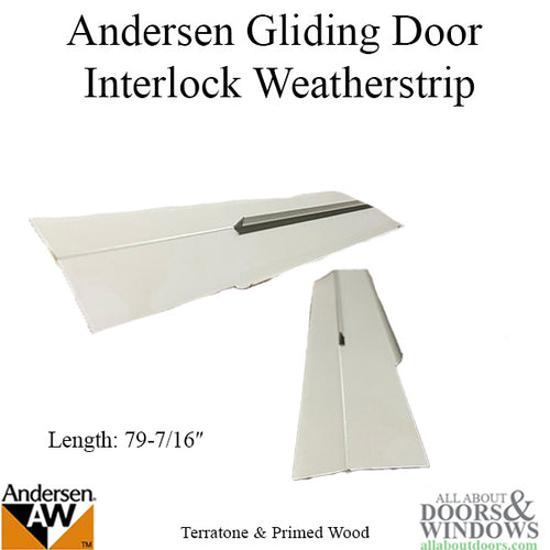 Interlock Weatherstrip, 2 Panel, Stat or Oper Pane - Interlock Weatherstrip, 2 Panel, Stat or Oper Pane