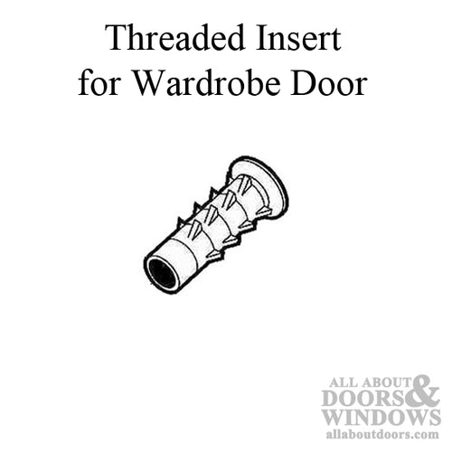 Thread Insert - 5/16  Thread - Wardrobe door - Black - Thread Insert - 5/16  Thread - Wardrobe door - Black