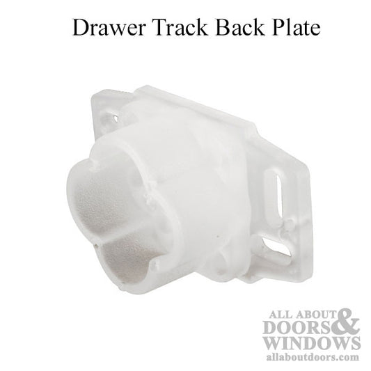 Drawer track back plate - Plastic