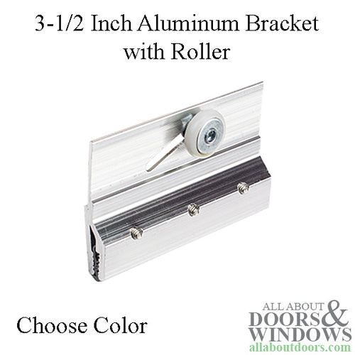3-1/2 Inch Bracket with 3/4 Inch Oval Roller - Choose Color - 3-1/2 Inch Bracket with 3/4 Inch Oval Roller - Choose Color