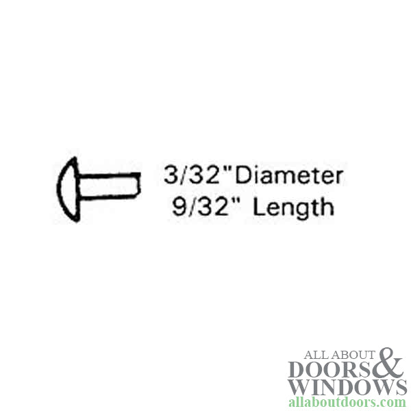 Carrier Rivet, Balance, Tube, 74 series - 9/32” X 3/32” - Carrier Rivet, Balance, Tube, 74 series - 9/32” X 3/32”