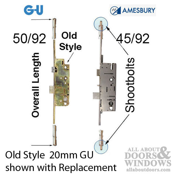 Discontinued G-U 20mm Face Plate, Cremona 50/92, Old Style - Discontinued G-U 20mm Face Plate, Cremona 50/92, Old Style