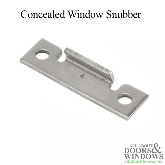 Window Snubber, Concealed Frame & Sash Mount, sash anti-bow bracket