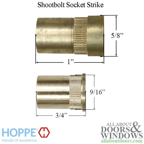 Strike Plate, PS0023N, Socket.0.55 x 1.01- Brass. - Strike Plate, PS0023N, Socket.0.55 x 1.01- Brass.