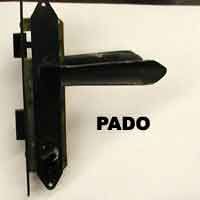 Unavailable Pado Storm Door Lock, Satin Black