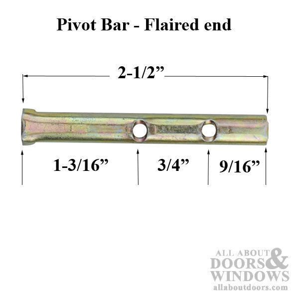 2 hole Pivot Bar , Stamped Steel,  2-1/2 - 2 hole Pivot Bar , Stamped Steel,  2-1/2