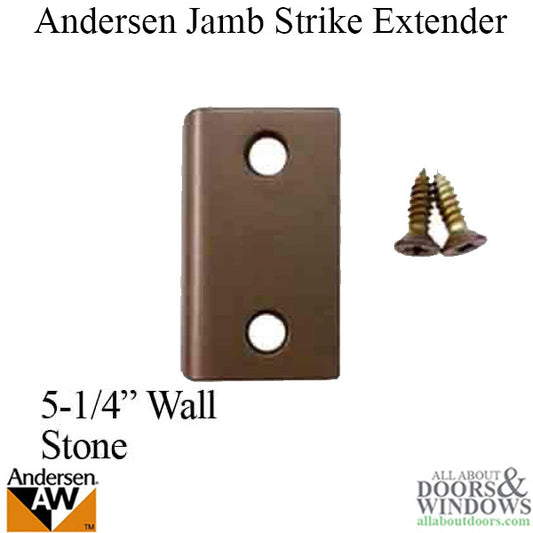 Andersen Jamb Strike Extender, 1-3/32" - Stone