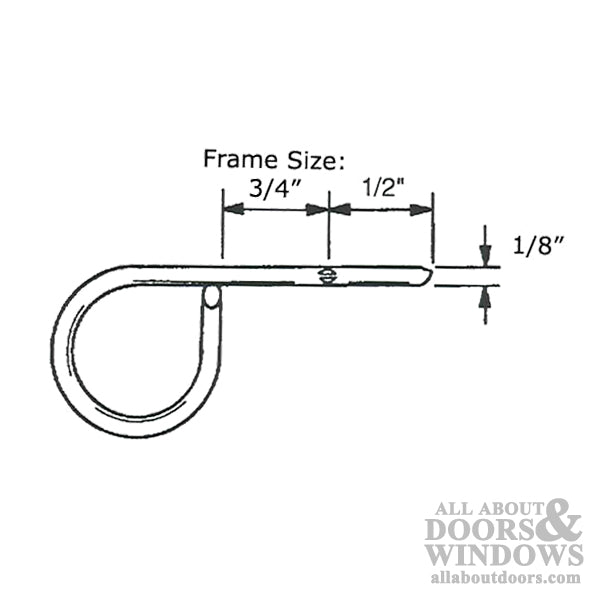 Window Screen Lock Pin, 1/8” Diameter - Window Screen Lock Pin, 1/8” Diameter