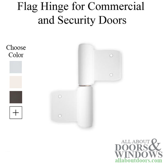 Flag Hinge for Security and Commercial Doors