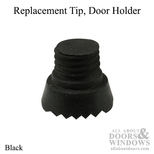 Replacement Tip, Door Holder 11/16 In Twist-In Black - Replacement Tip, Door Holder 11/16 In Twist-In Black