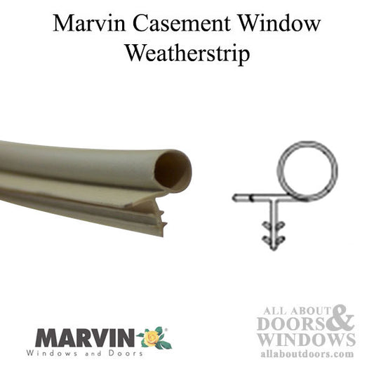 Marvin  V192 Bulb Weather strip, 84" - Beige