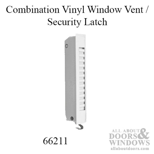 Combination Vinyl Window Vent / Security Latch - Choose Color