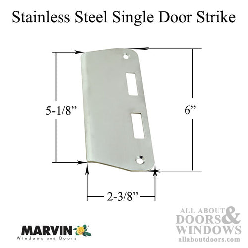 Marvin Jamb Strike Plate, Active Panel - Marvin Jamb Strike Plate, Active Panel