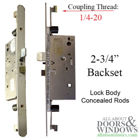 Peachtree Active Concealed Multi-Point Lock Rod with 70/92 Radius Faceplate