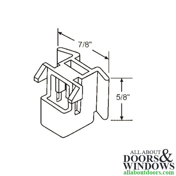 Pan Am Bracket Shoe, Top, Channel Balance - Pan Am Bracket Shoe, Top, Channel Balance