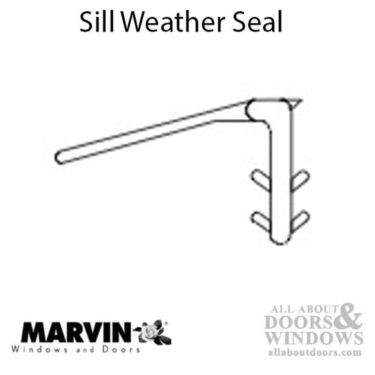 Marvin V791 Weather strip, Bottom sill, 98" - Beige