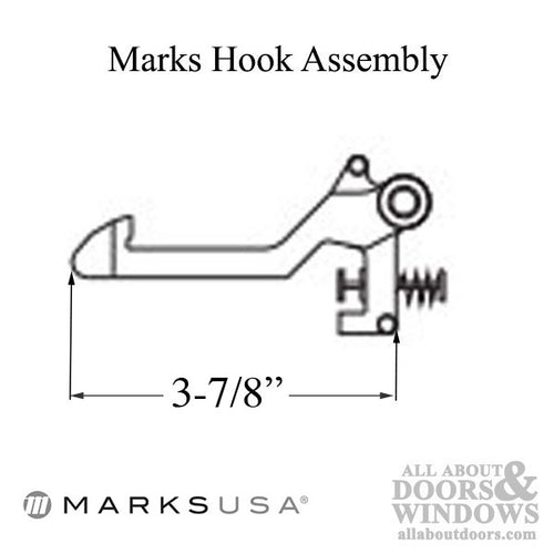 Marks Hook Assembly for Gate Lock - Marks Hook Assembly for Gate Lock