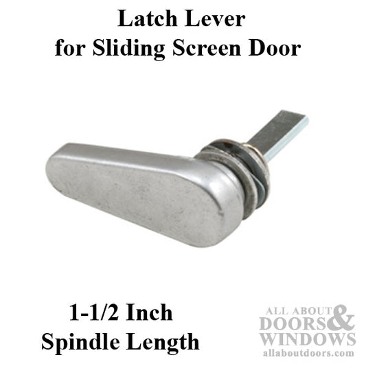 Discontinued - Latch Lever - Sliding Patio Door, Diecast - 1-1/2 inch Spindle Length