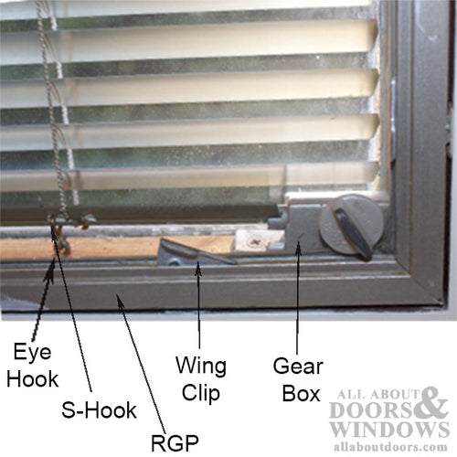 S Support Hook for Pella Wood/Clad Casement Windows (1967 - 1993) - S Support Hook for Pella Wood/Clad Casement Windows (1967 - 1993)