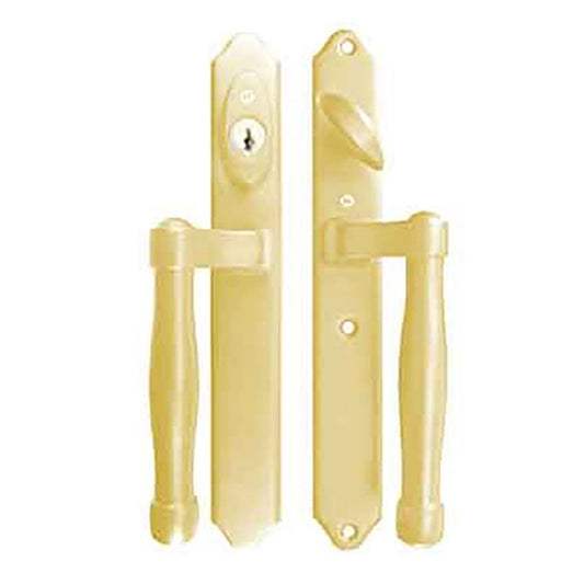 HOPPE HLS 9000 Sliding Door Handle Set Active Keyed Resista Brass