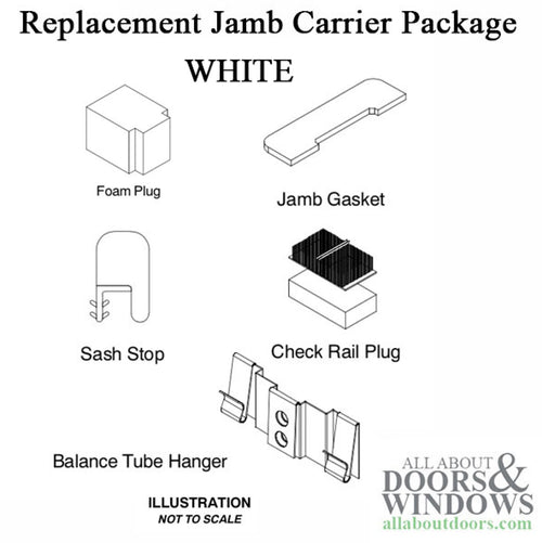 Marvin Replacement Jamb Carrier Package, Ultimate Double Hung - Beige - Marvin Replacement Jamb Carrier Package, Ultimate Double Hung - Beige