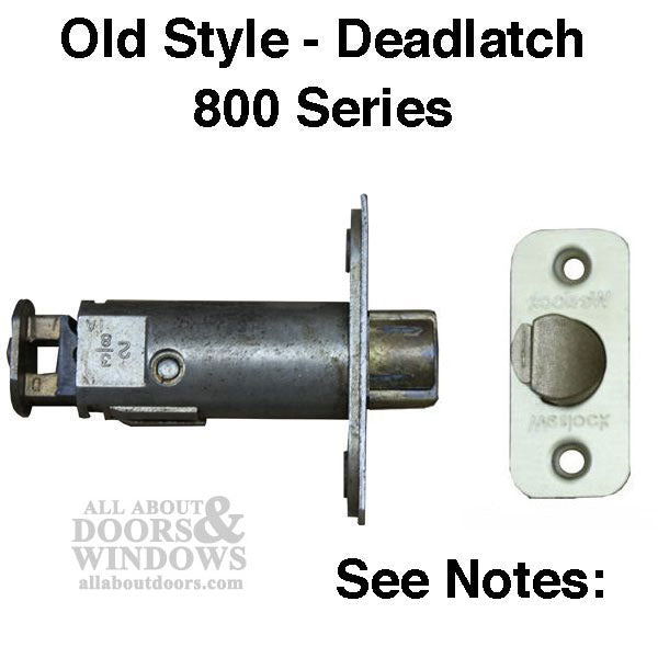 Weslock 800 Series 2-3/8 Deadlatch, Radius - Satin Brass - Weslock 800 Series 2-3/8 Deadlatch, Radius - Satin Brass