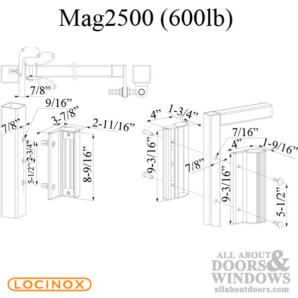 Screw-On Electromagnetic Lock for Swinging Gates with Integrated Handles - Screw-On Electromagnetic Lock for Swinging Gates with Integrated Handles