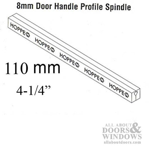 HOPPE/ FUHR  Sliding Door Spindle, 8mm x 110mm - HOPPE/ FUHR  Sliding Door Spindle, 8mm x 110mm